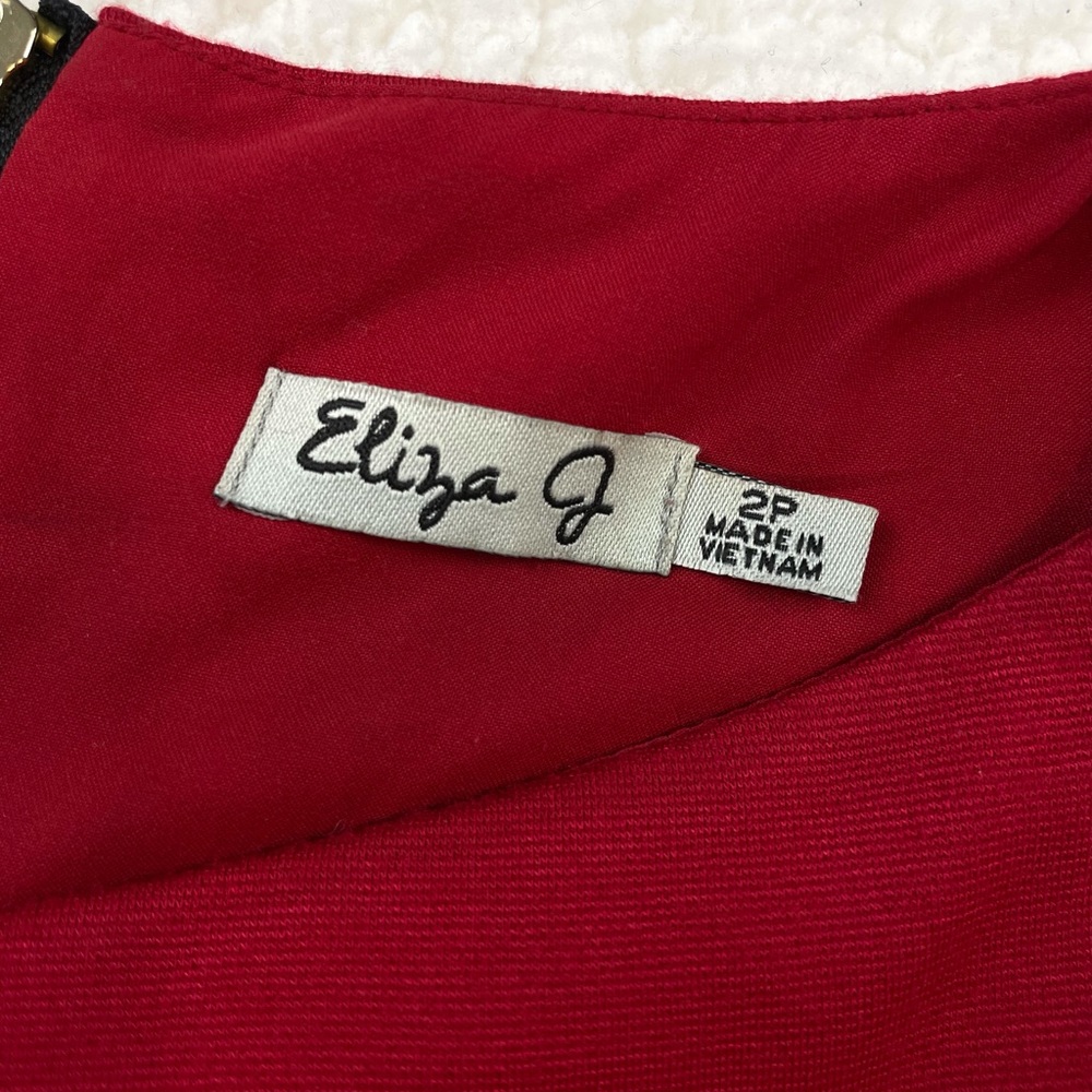 ELIZA J • Red Twist Knot Sleeveless Mini Dress, 2P - Picture 15 of 16